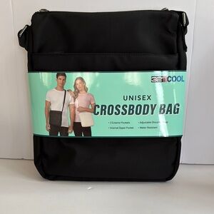 32 Degrees Black Crossbody Bag Minimalist Design
